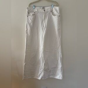Agolde Jeans Clara White Wide Legged Low Rise 31
